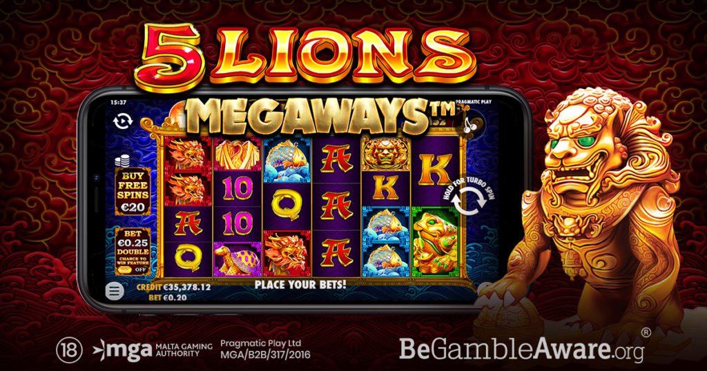 5 Lions Megaways 1200x630_EN