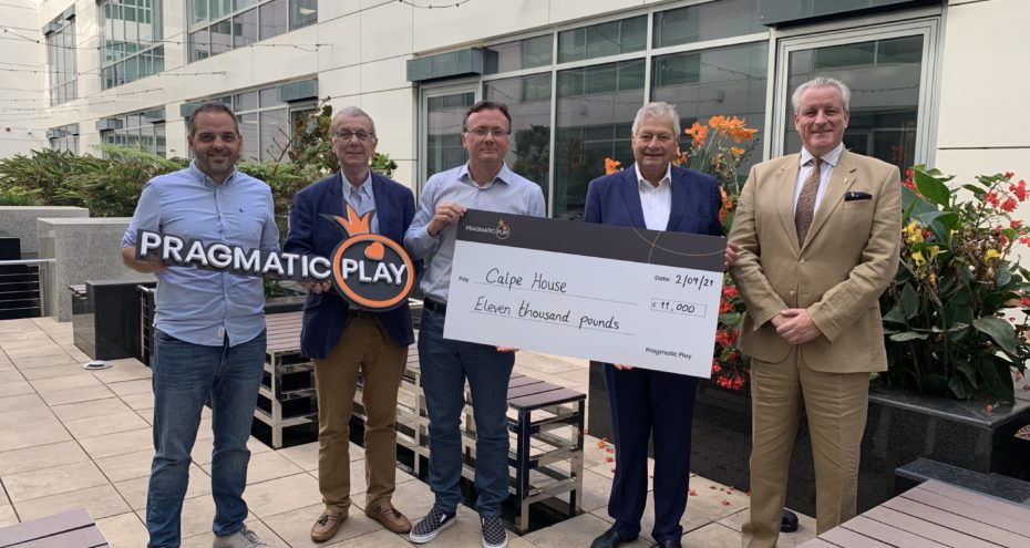 PRAGMATIC PLAY บริจาค 11,000 ปอนด์ให้ CALPE HOUSE