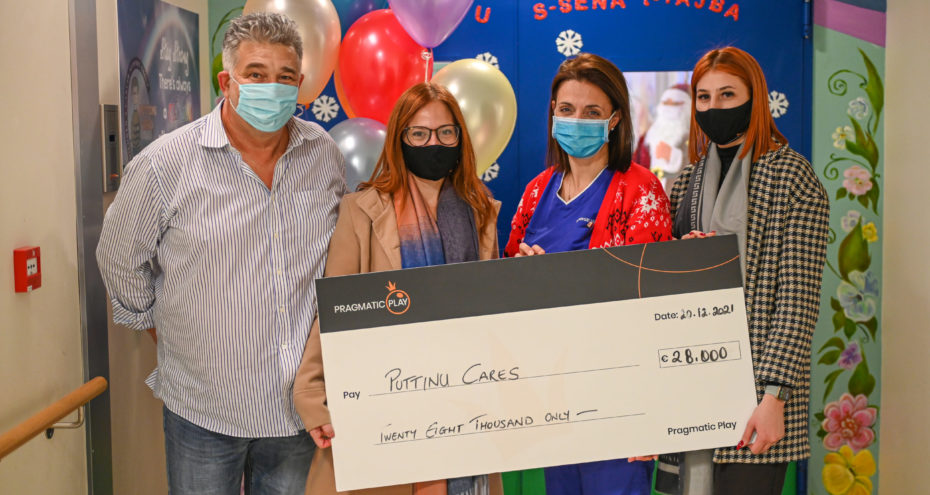 PRAGMATIC PLAY向 PUTTINU CARE 捐赠了 28,000 欧元