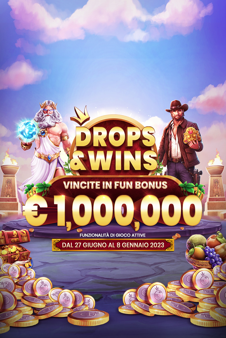 Drops and Wins mobile banner