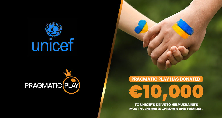 プラグマティック・プレイは国連児童基金に10,000ユーロを寄付しました。