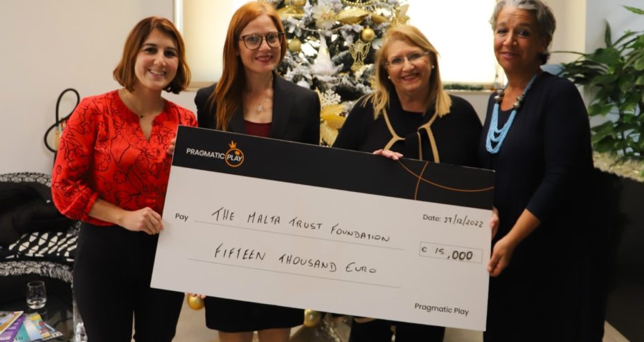 PRAGMATIC PLAY는 몰타 트러스트 재단에 15,000유로를 기부 