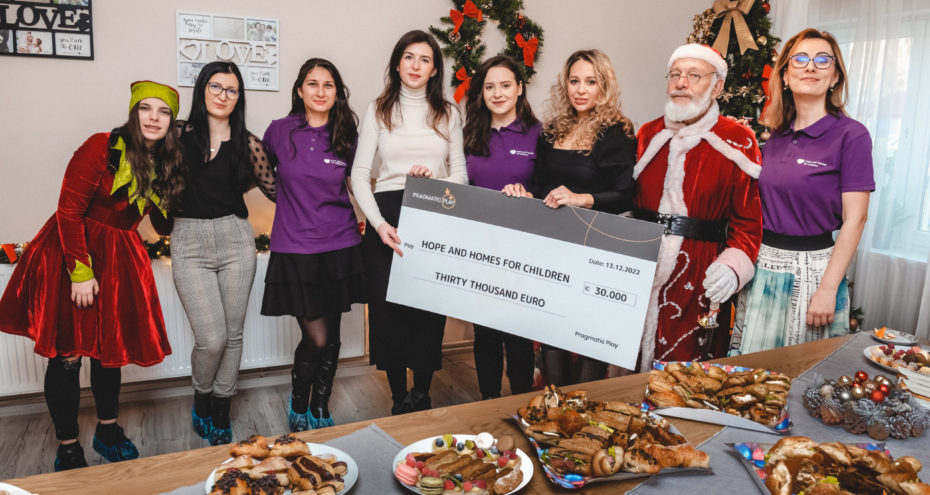 PRAGMATIC PLAY HOPE AND HOMES FOR CHILDREN'A 30.000 €'LUK CÖMERT BIR BAĞIŞTA BULUNDU  