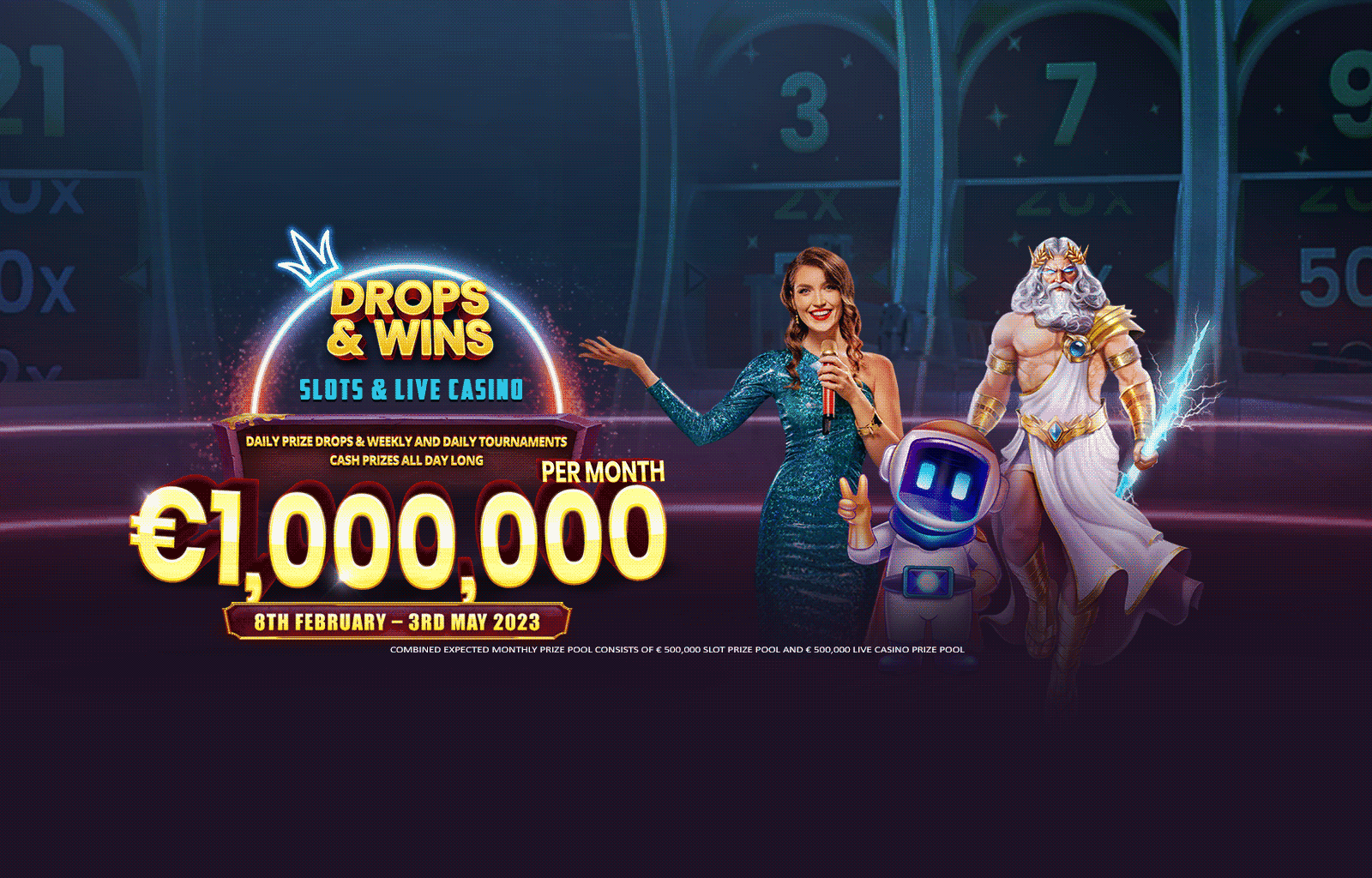 where to play drops and wins