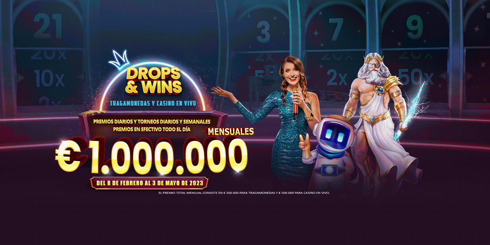 drops and wins slots