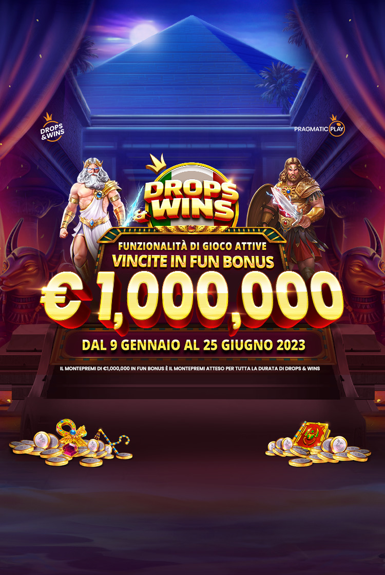 Drops and Wins mobile banner