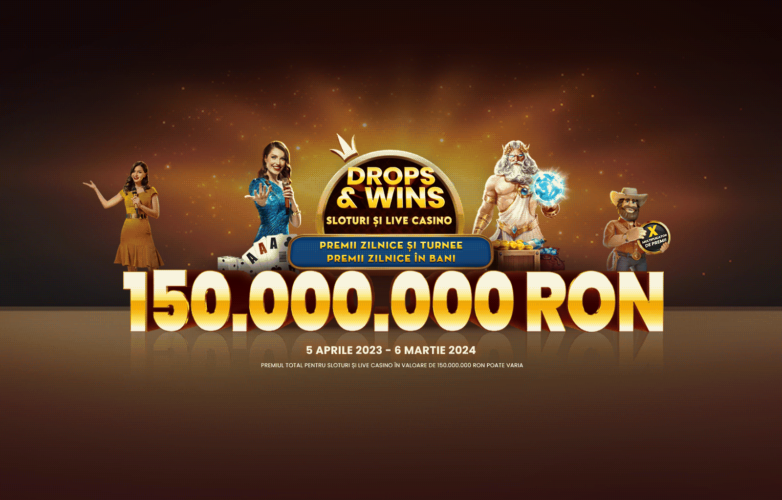 Drops and Wins desktop banner