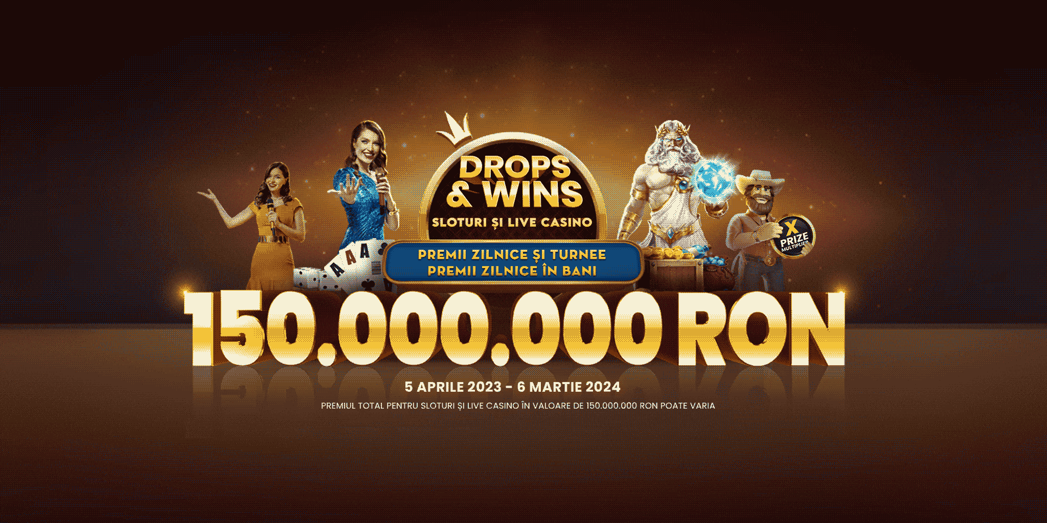 Drops and Wins ultrawide banner