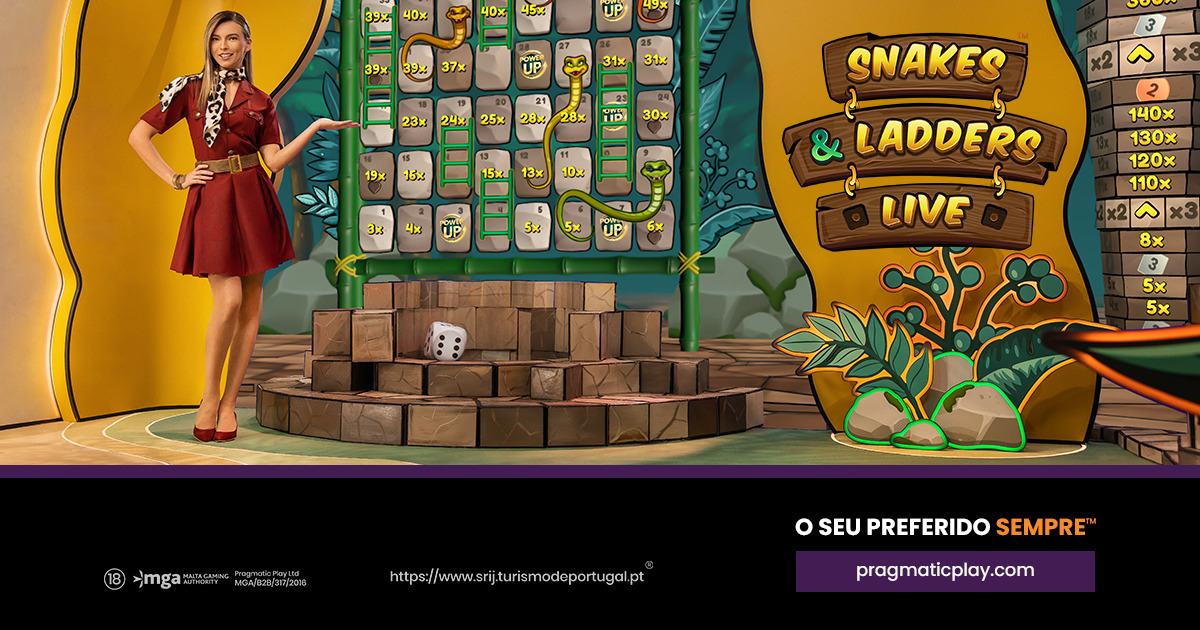 A PRAGMATIC PLAY CHEGA AO TOPO COM SNAKES & LADDERS LIVE™