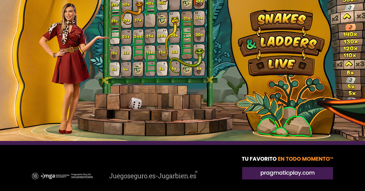 PRAGMATIC PLAY LLEGA A LA CIMA CON SNAKES & LADDERS LIVE™ 