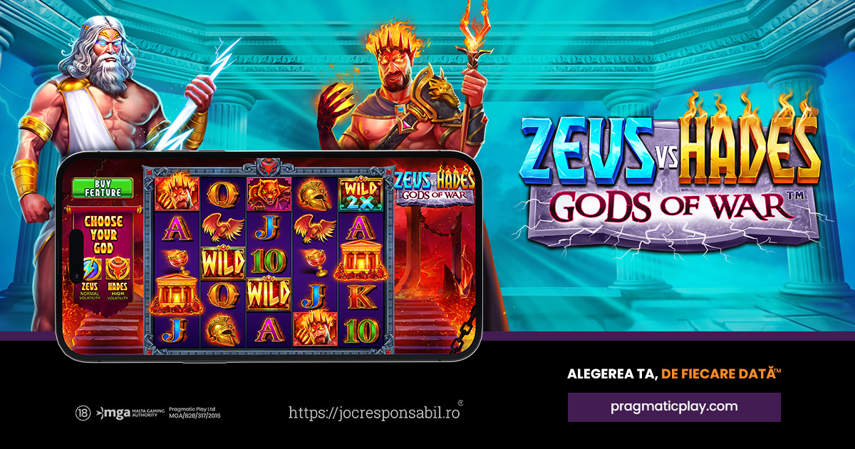 PRAGMATIC PLAY DĂ PUTERE ALEGERII JUCĂTORILOR ÎN ZEUS VS HADES – GODS OF WAR™