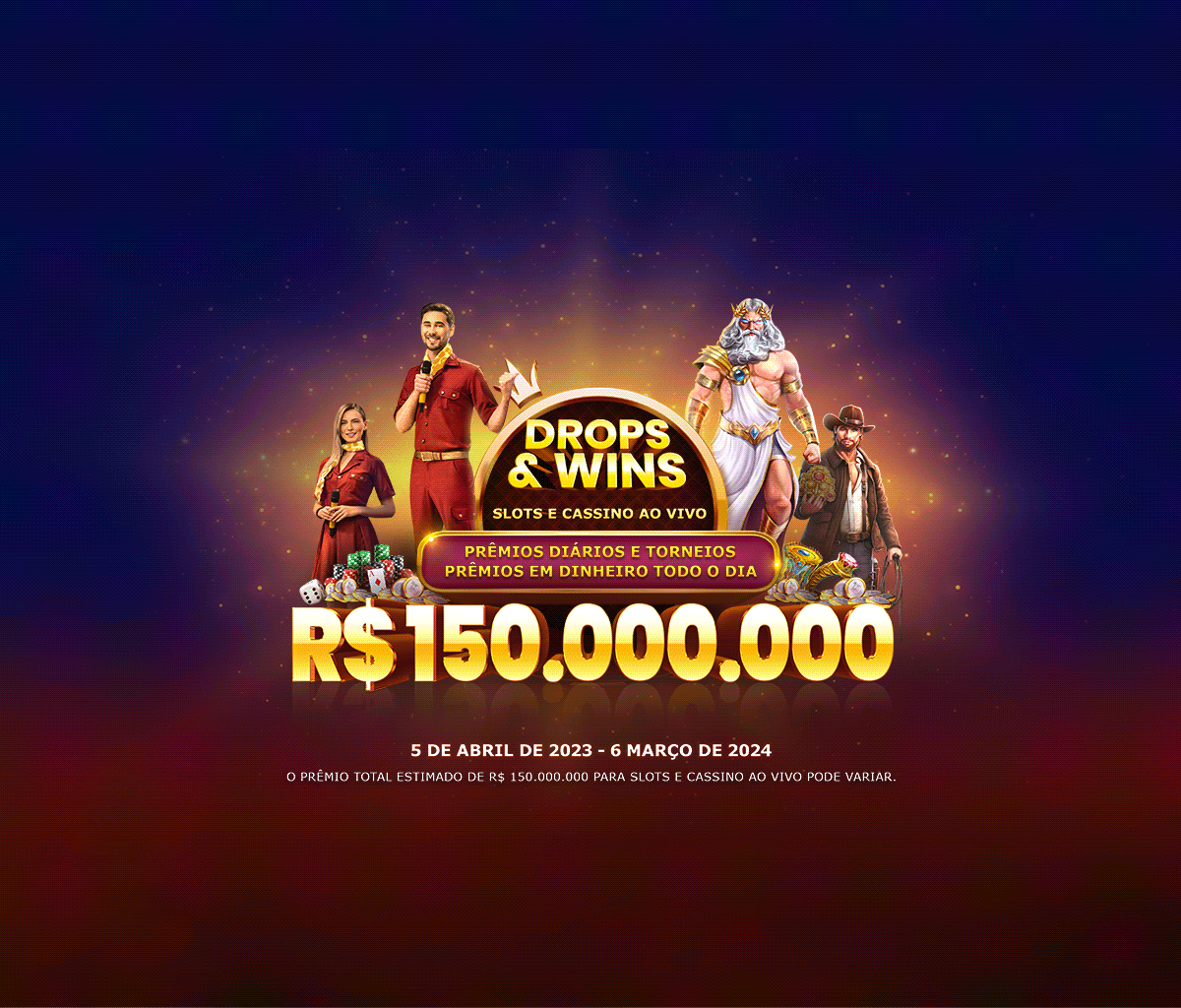Drops and Wins tablet banner
