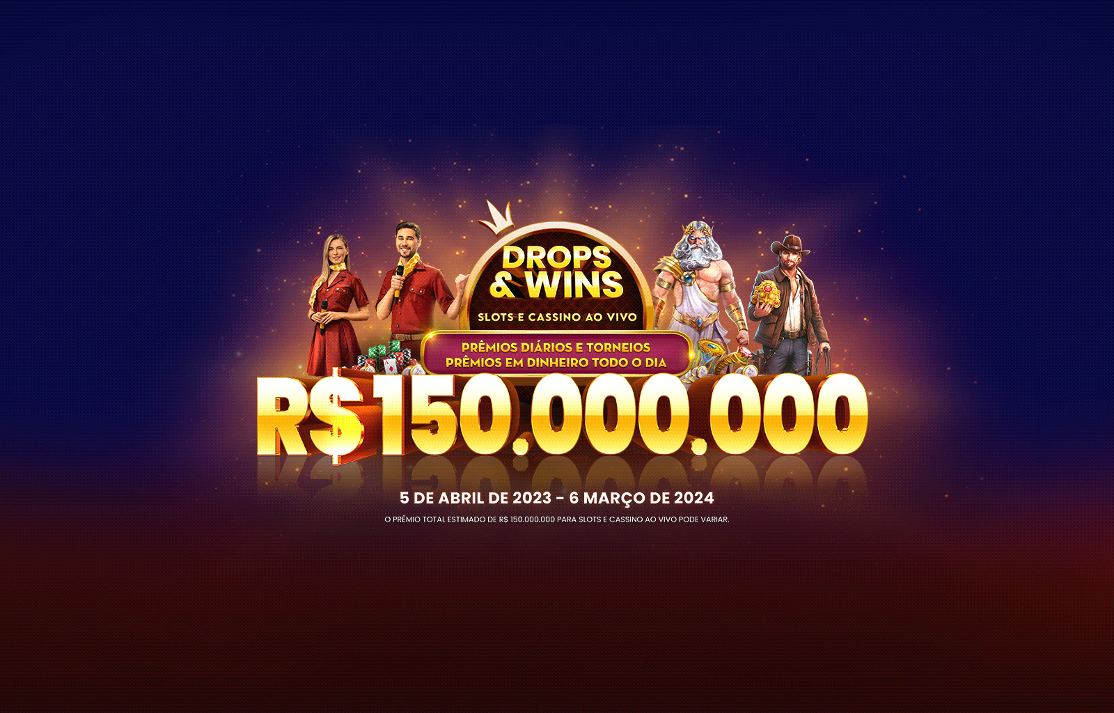 Drops and Wins desktop banner