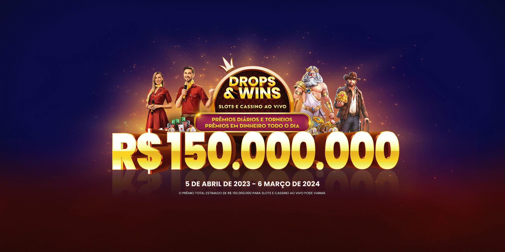 Drops and Wins ultrawide banner