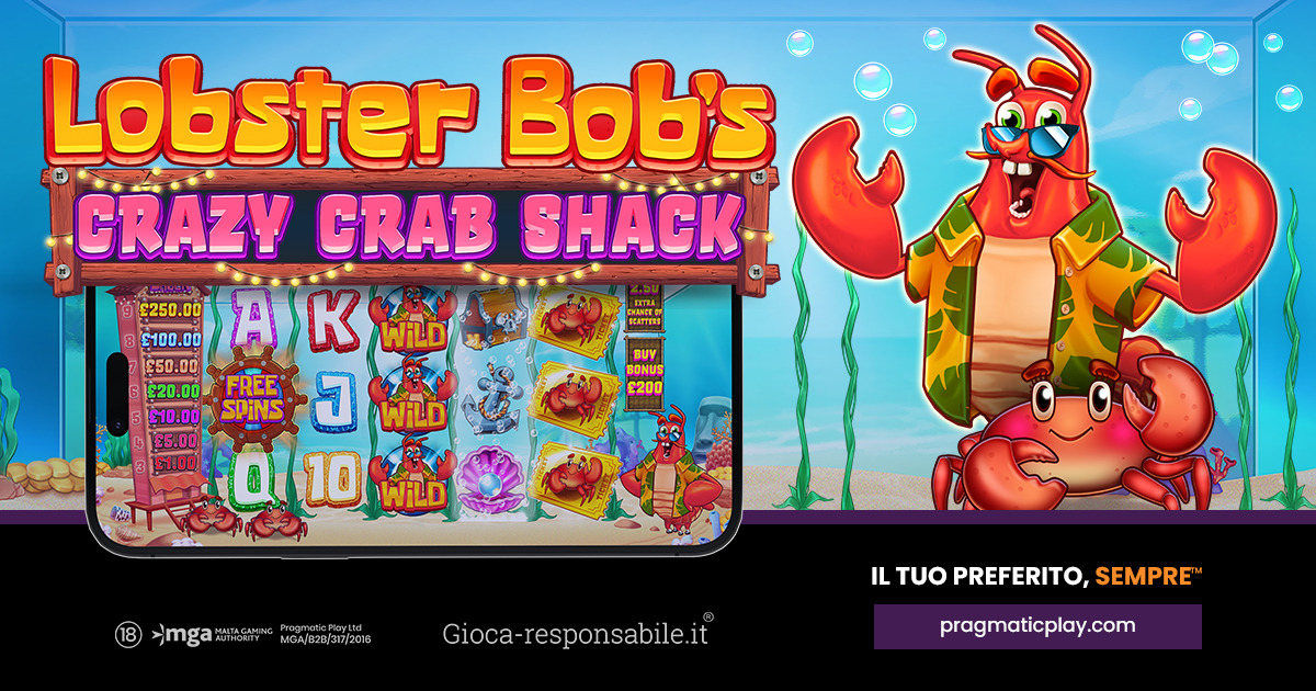 Pragmatic Play rilascia lo slot Lobster Bob’s Crazy Crab Shack