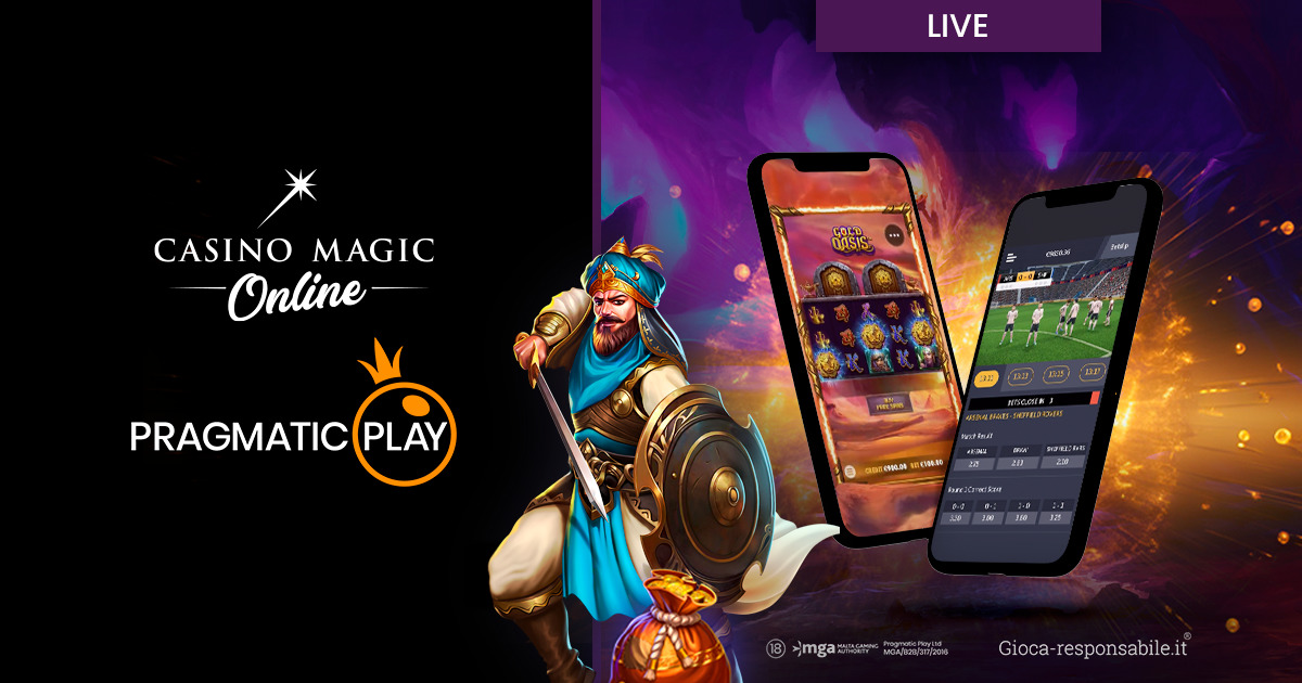 Pragmatic Play collabora con Casino Magic Online