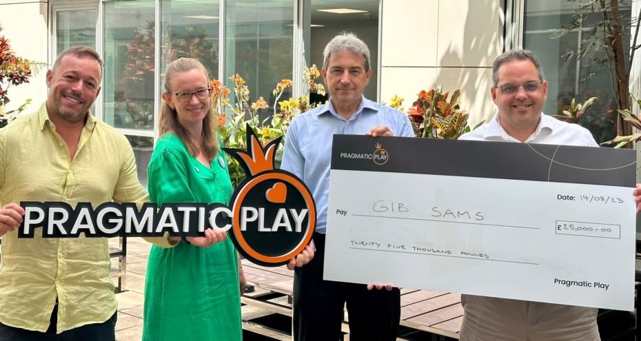 PRAGMATIC PLAY DONATES £25,000 TO GIBRALTAR SAMARITANS