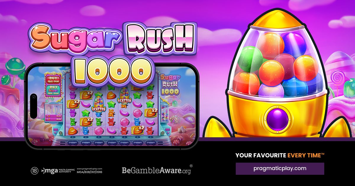 EL JUEGO PRAGMÁTICO SE AUMENTA A LA DULCE SENSACIÓN EN SUGAR RUSH 1000