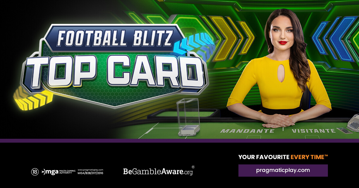 PRAGMATIC PLAY ПЕРЕНОСИТ СТАВКИ НА СПОРТ В ЖИВОЕ КАЗИНО С FOOTBALL BLITZ TOP CARD