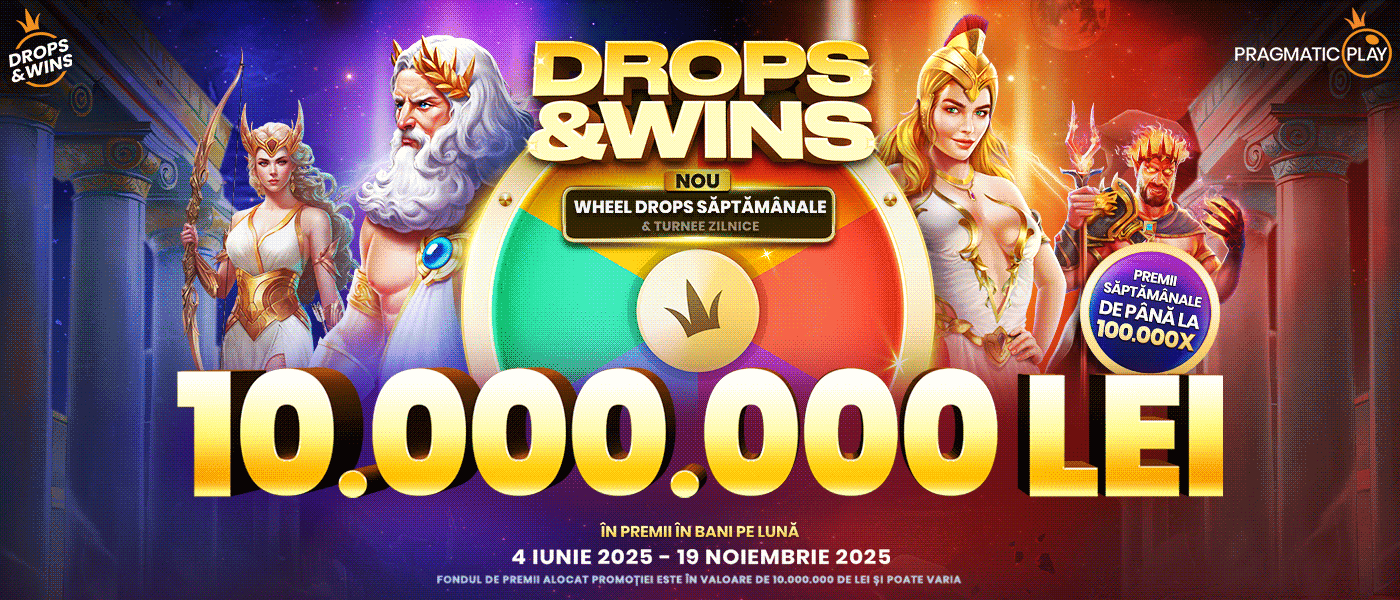 Drops and Wins desktop banner