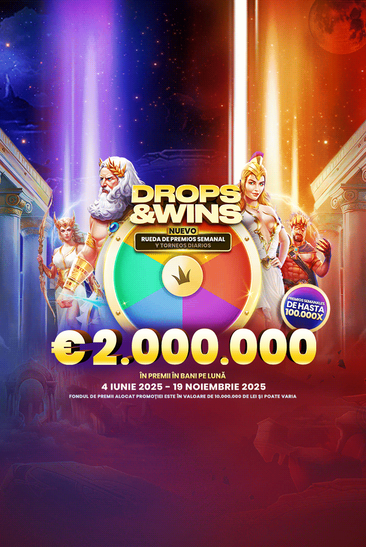 Drops and Wins mobile banner