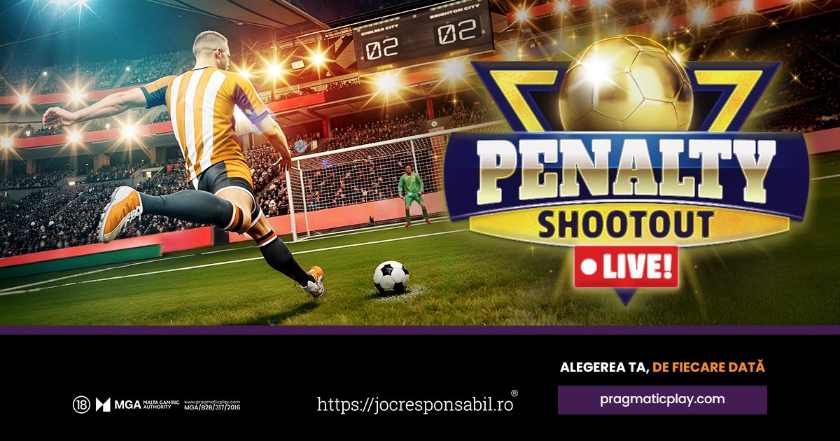 PRAGMATIC PLAY ÎȘI EXTINDE PORTOFOLIUL DE SPORTURI VIRTUALE CU PENALTY SHOOTOUT LIVE!