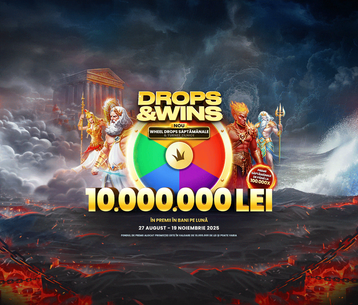 Drops and Wins tablet banner