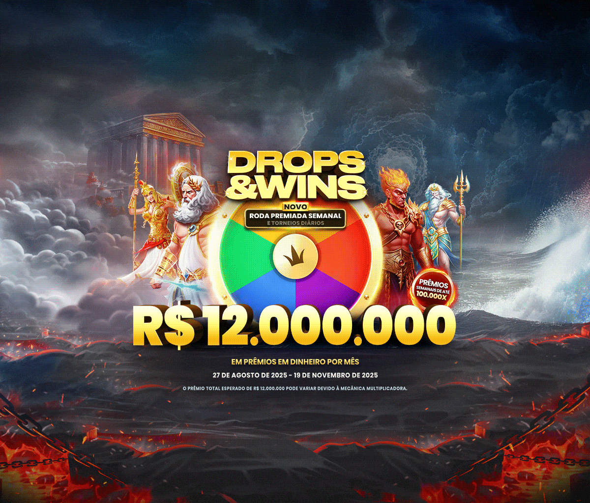 Drops and Wins tablet banner