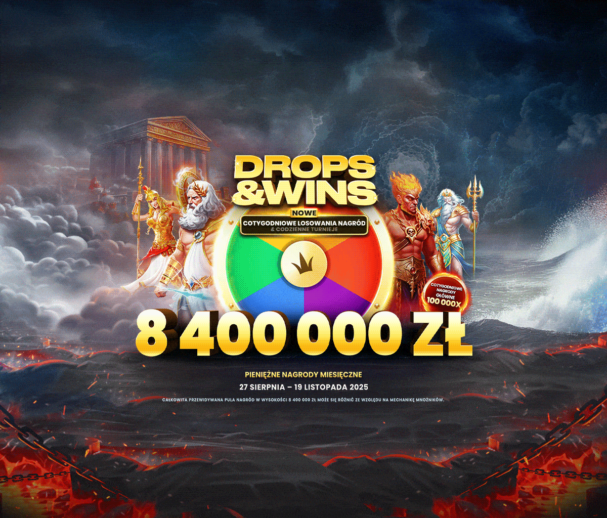 Drops and Wins tablet banner