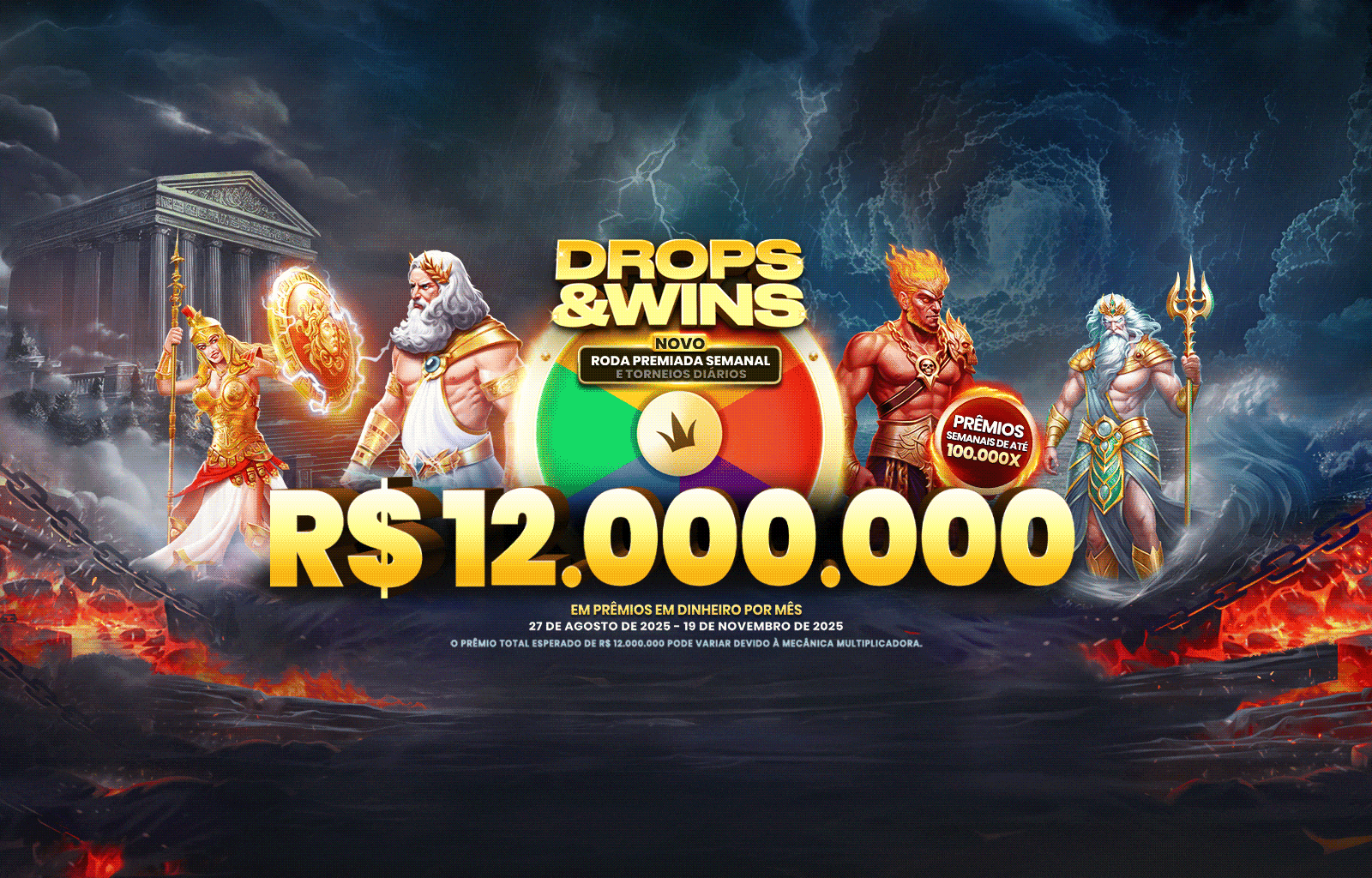 Drops and Wins desktop banner