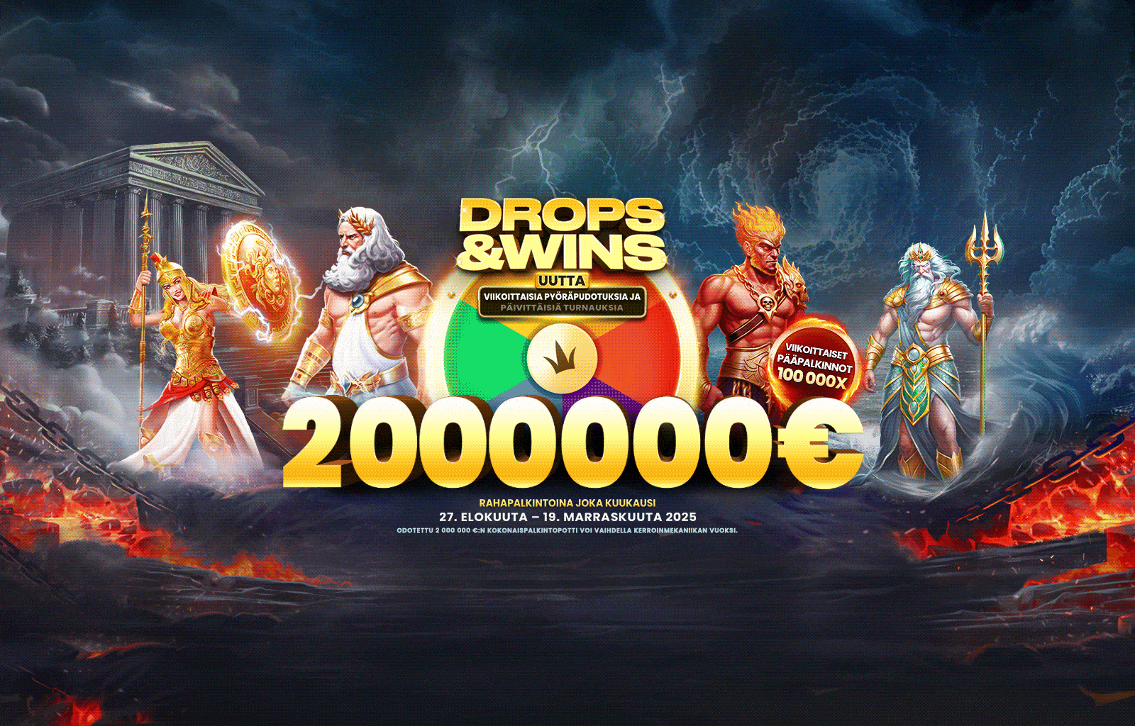 Drops and Wins desktop banner