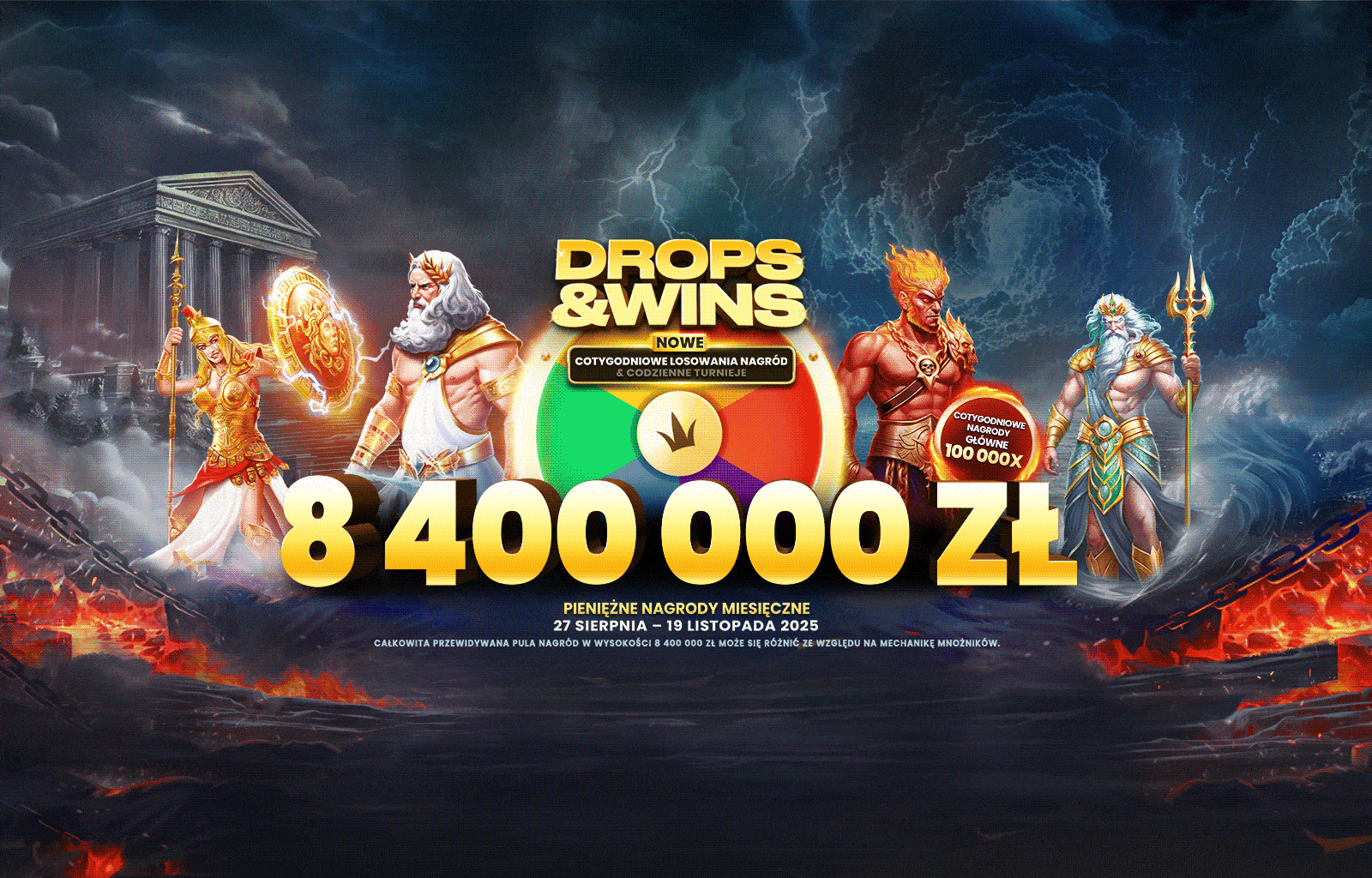 Drops and Wins desktop banner