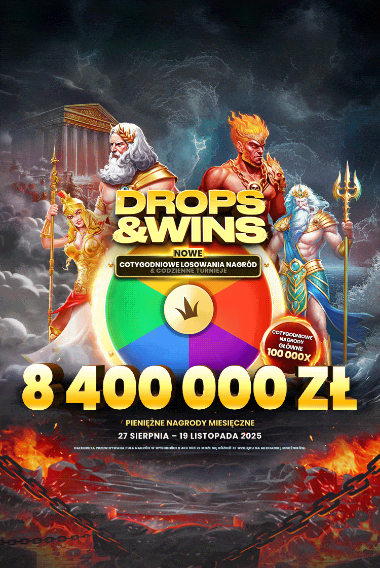 Drops and Wins mobile banner