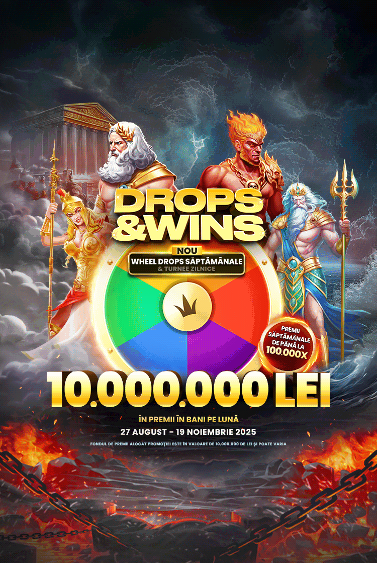 Drops and Wins mobile banner