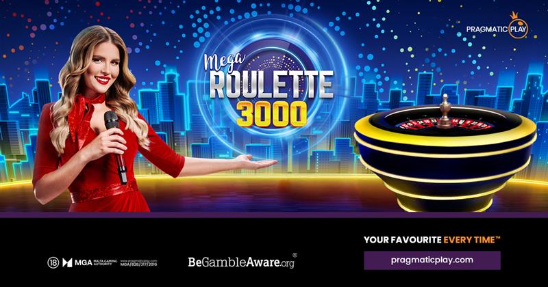 PRAGMATIC PLAY TRANSFORMS A LIVE CASINO CLASSIC IN MEGA ROULETTE 3000