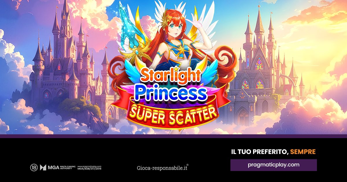 PRAGMATIC PLAY RAGGIUNGE NUOVE VETTE IN STARLIGHT PRINCESS SUPER SCATTER