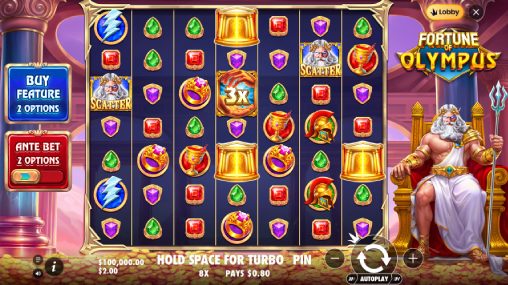 A slot inspired by the gods